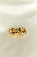 Stardust Gold Hoop Earrings (FREE over $180) Image