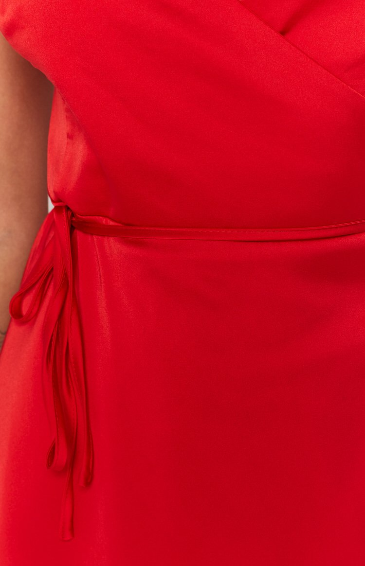 12 Nights Ruffle Dress Red Image
