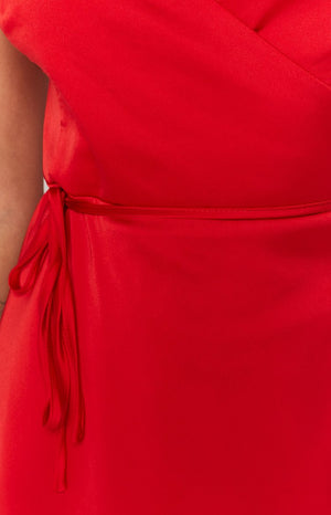 12 Nights Ruffle Dress Red