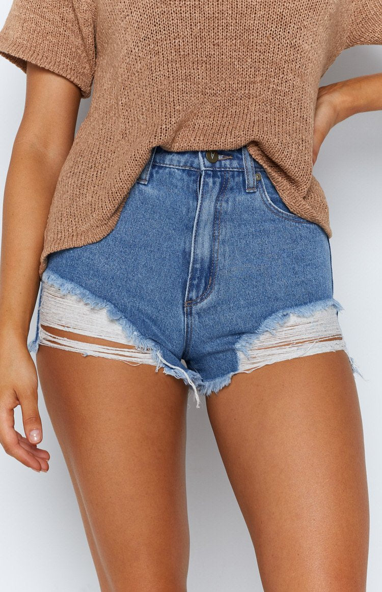 Abrand High Relaxed Short Salty Blue Image