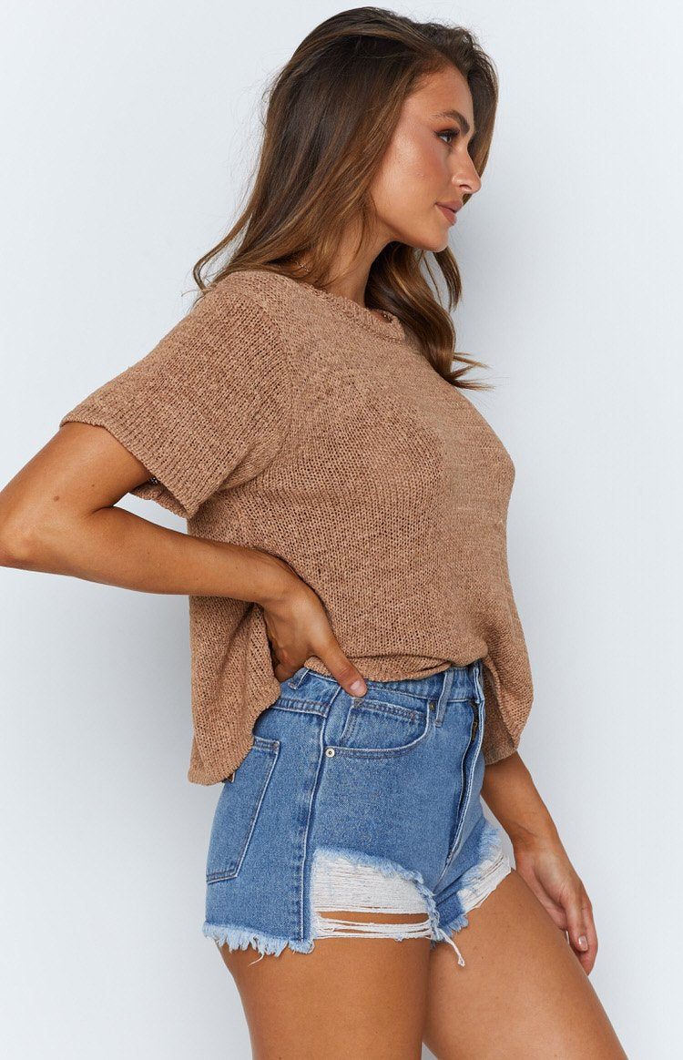 Abrand High Relaxed Short Salty Blue Image