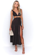 Aurelia Liquorice Maxi Dress Image