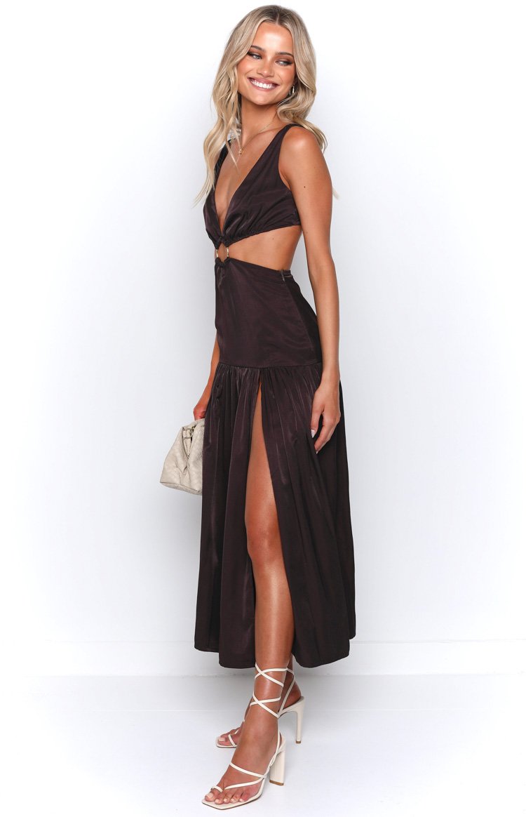 Aurelia Liquorice Maxi Dress Image