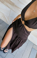Aurelia Liquorice Maxi Dress Image