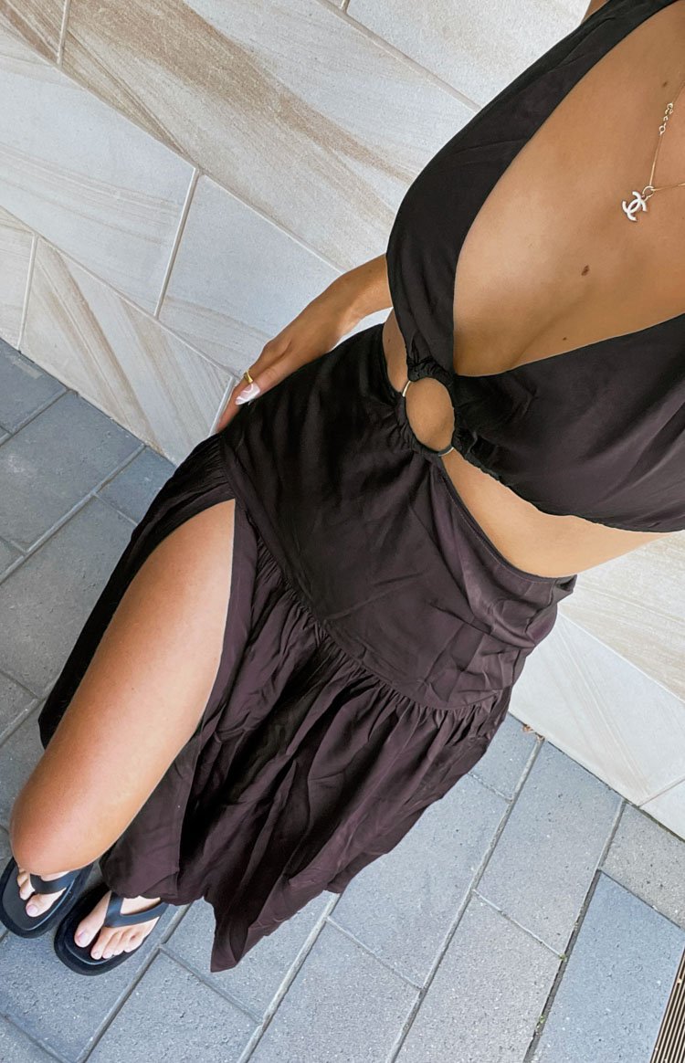 Aurelia Liquorice Maxi Dress Image