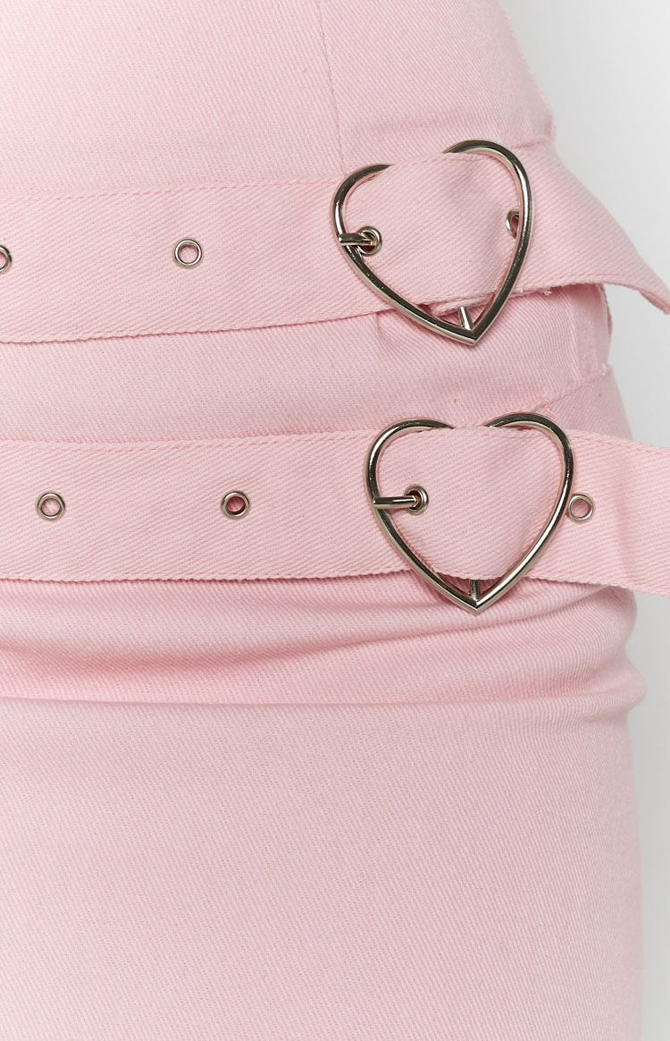 Chella Buckle Skirt Pink Image