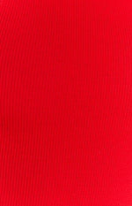 California Cut Out Mini Dress Red Image
