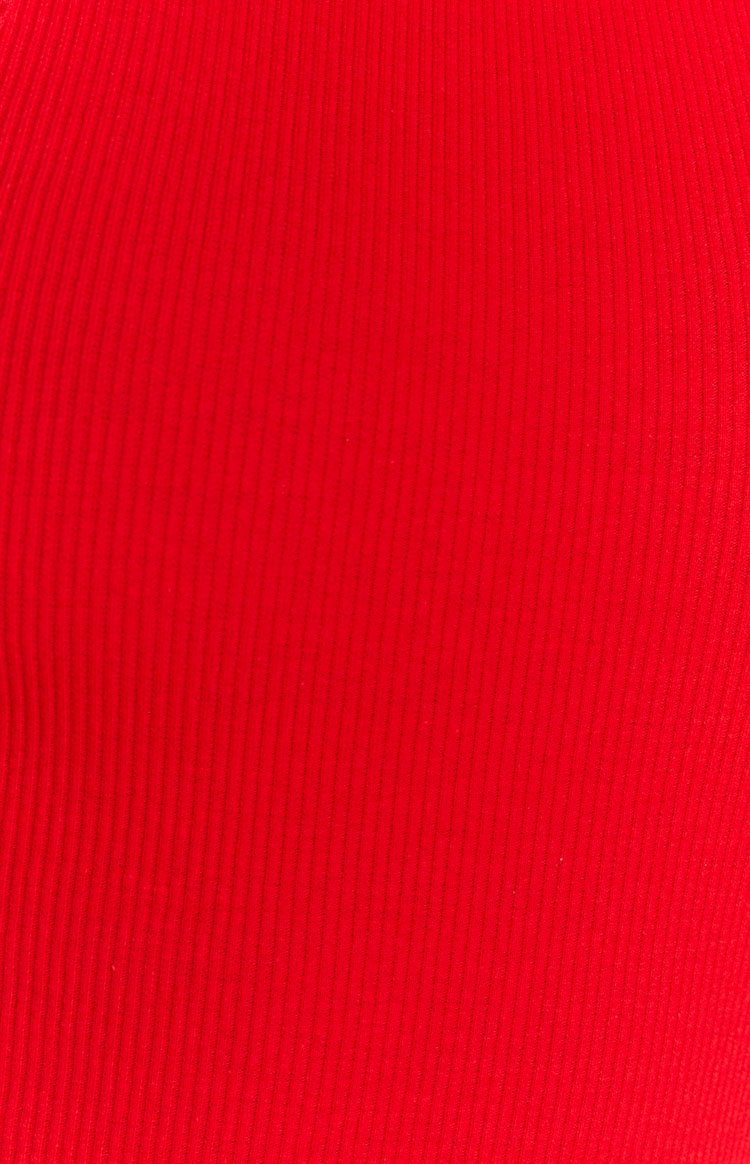 California Cut Out Mini Dress Red Image