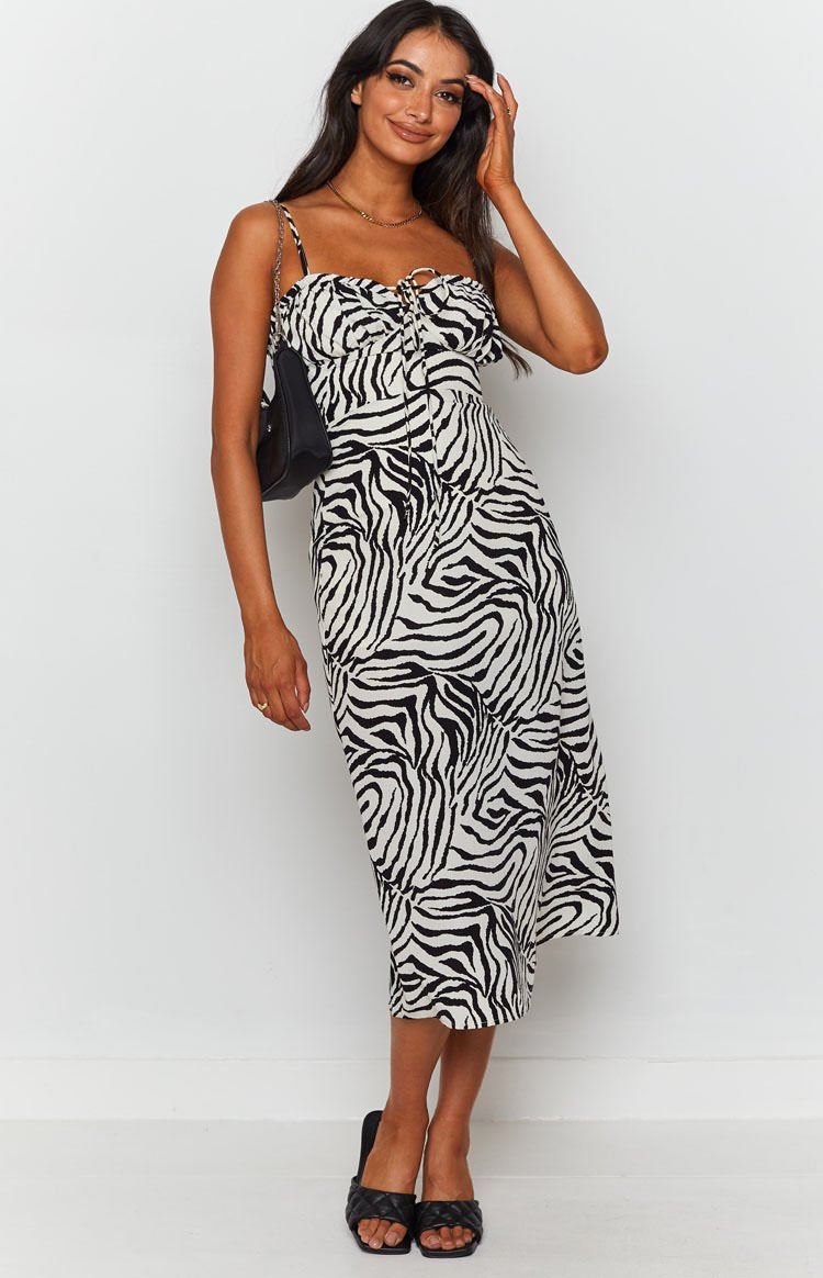 Crawford Midi Dress Zebra Image