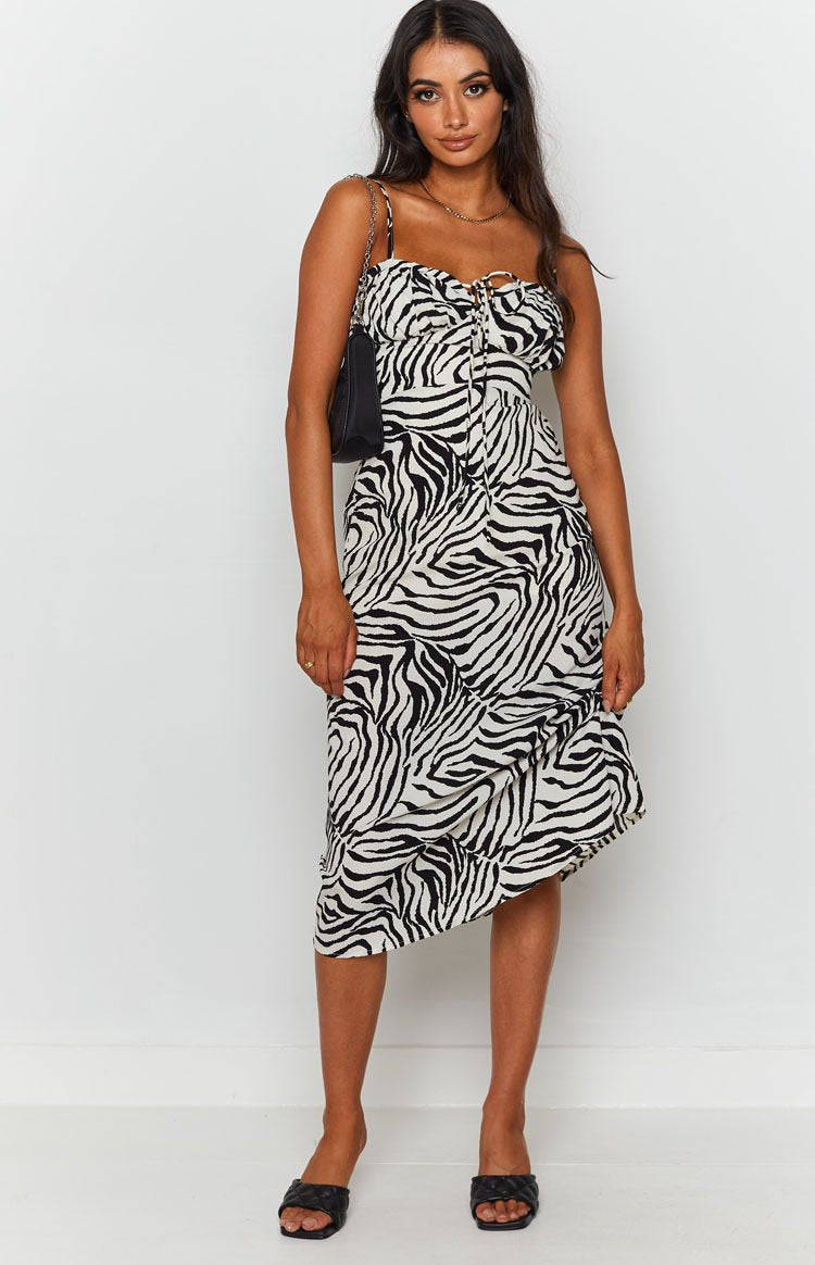 Crawford Midi Dress Zebra Image