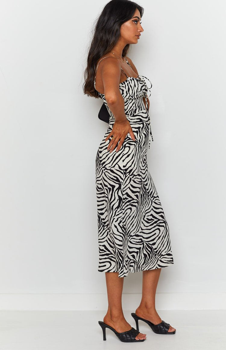 Crawford Midi Dress Zebra Image