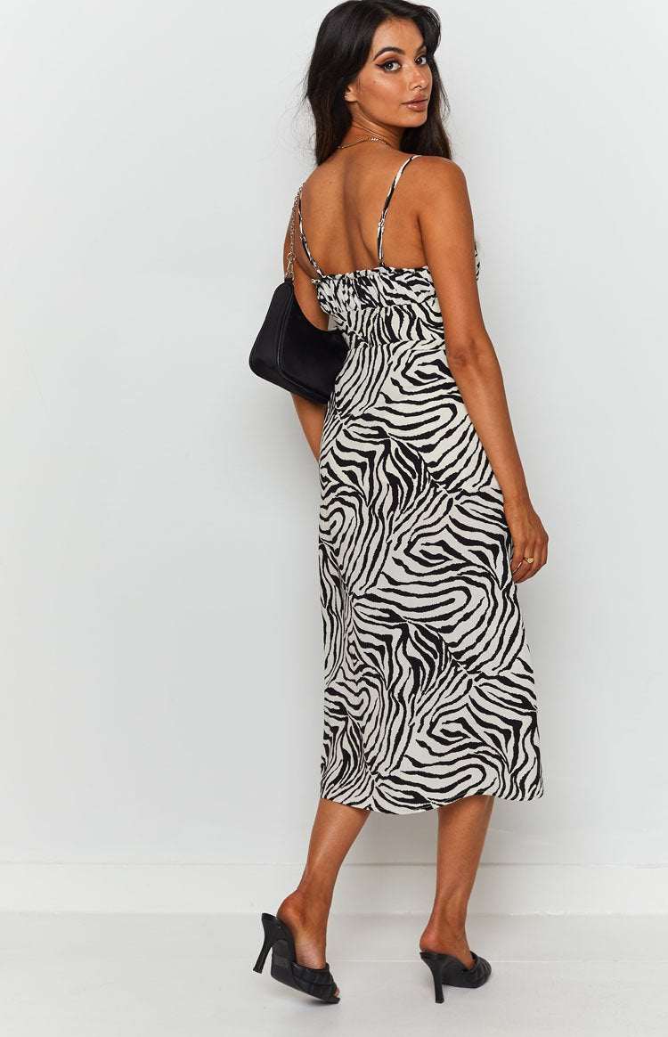 Crawford Midi Dress Zebra Image