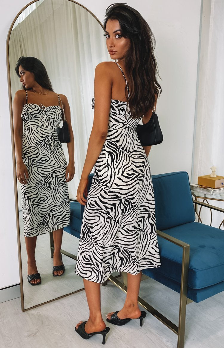 Crawford Midi Dress Zebra Image
