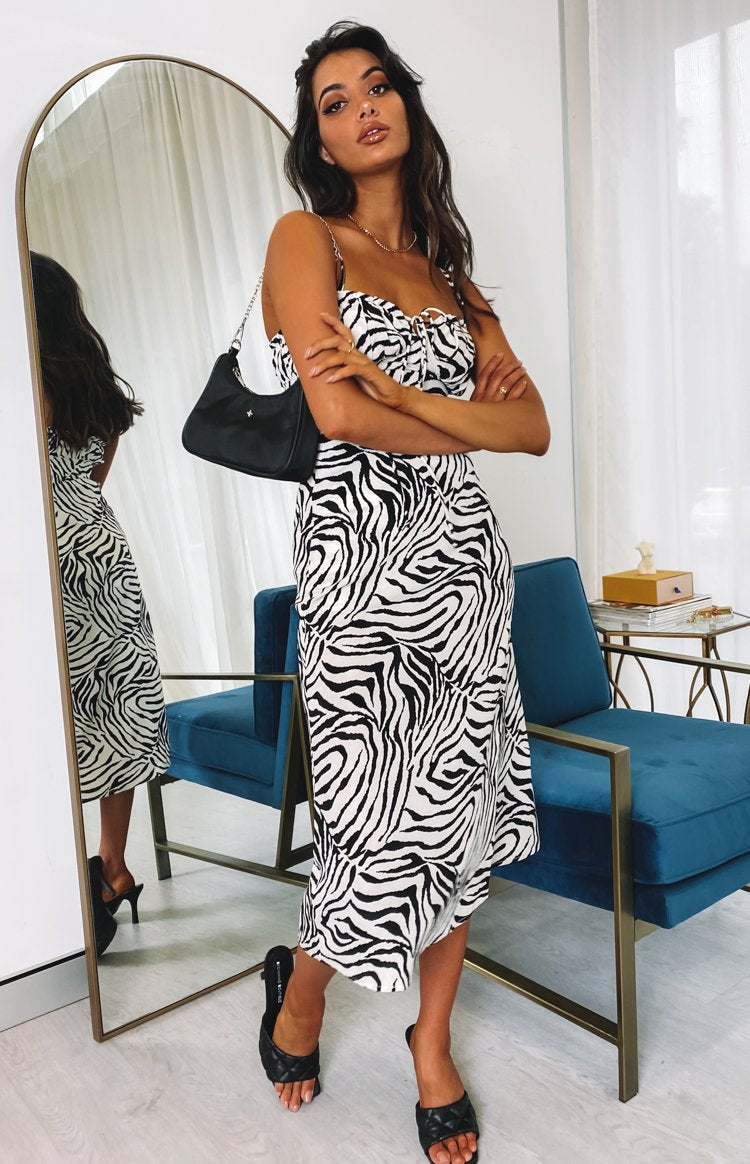 Crawford Midi Dress Zebra Image