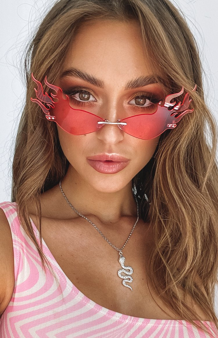 Eclat Basia Flame Sunglasses Pink Image