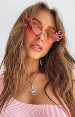 Eclat Basia Flame Sunglasses Pink Image