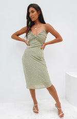 Guardian Midi Dress Avocado Image