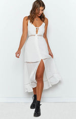 Galandria Midi Dress White Image