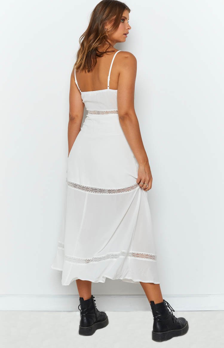 Galandria Midi Dress White Image