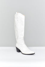 Hotel California Boots White Croc Image