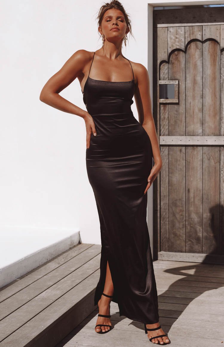 Manhattan Slip Formal Dress Black Image