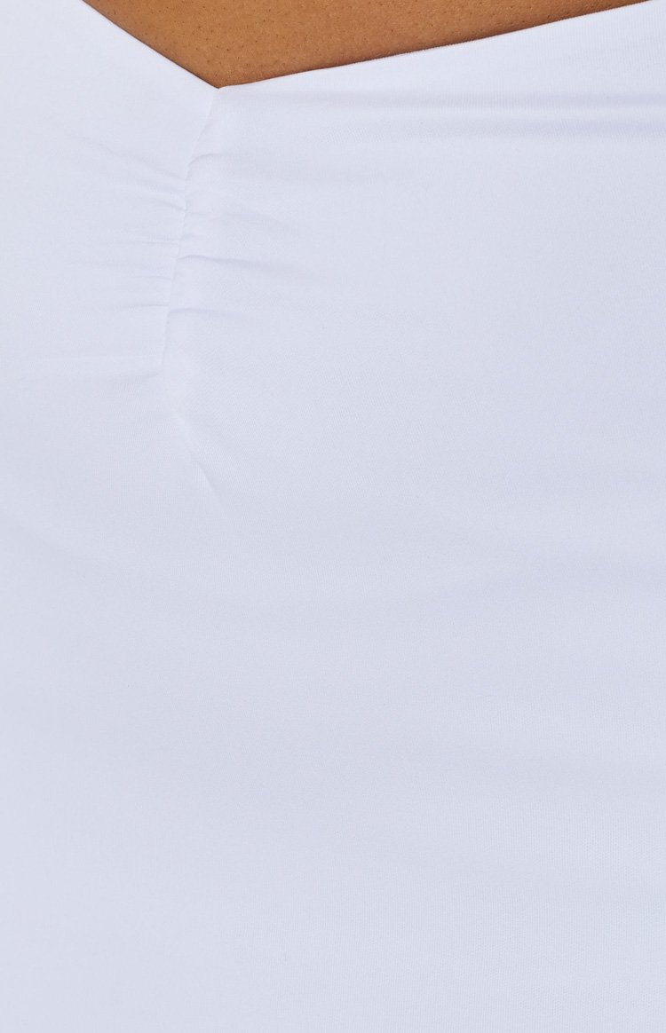 Sofia Halter Midi Dress White Image