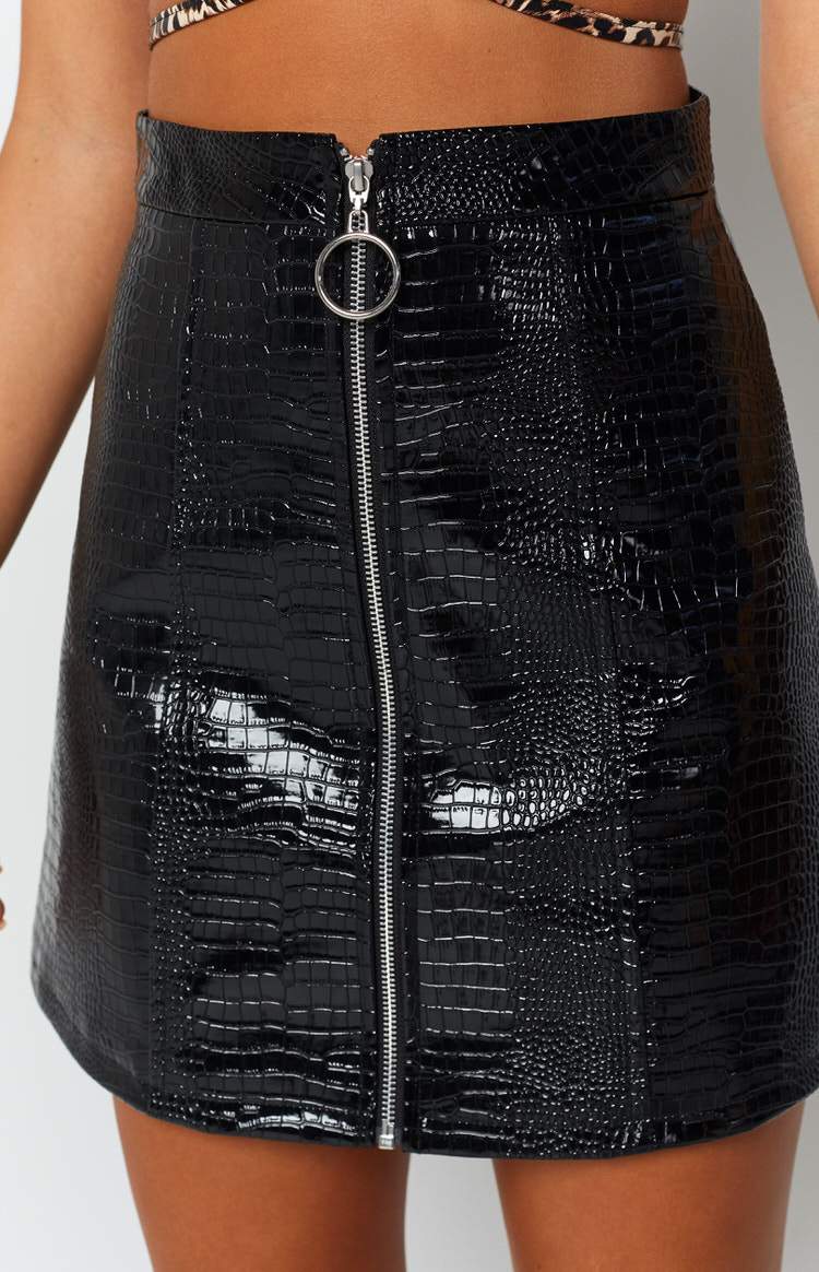 Verdugo Skirt Black Snake Image