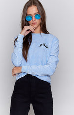 Rusty Mono Screen 2 Long Sleeve Tee Light Blue Image