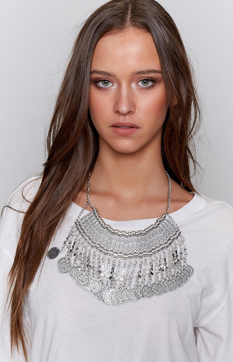 Stuck On Cloud Nine Necklace Silver Second Image