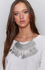 Stuck On Cloud Nine Necklace Silver Second Image