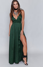 Pandora Maxi Dress Emerald Green Image
