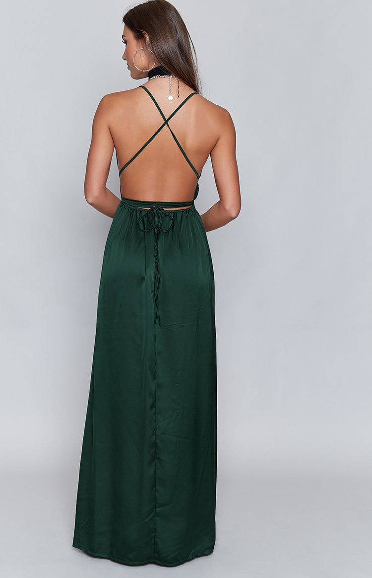 Pandora Maxi Dress Emerald Green Image