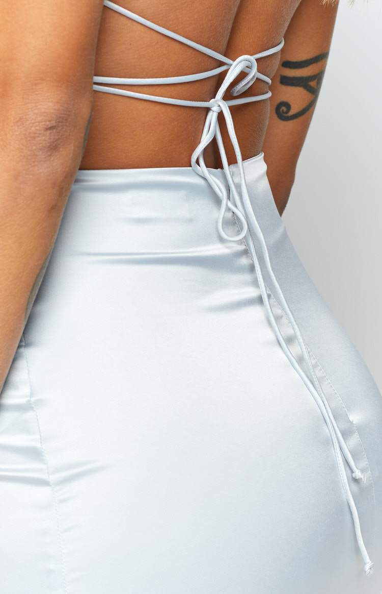 Manhattan Slip Formal Dress Silver Image