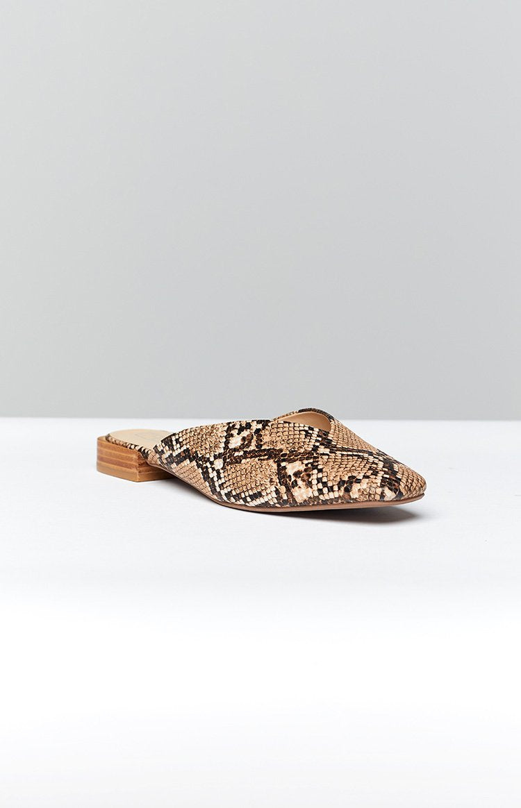 Therapy Mila Flats Taupe Snake Image