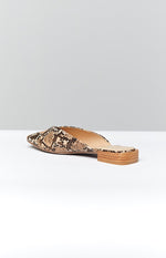 Therapy Mila Flats Taupe Snake Image