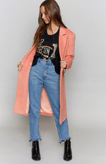 MinkPink Fearless Wool Coat Pink Image