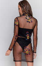 Show Me Dress Embroidered Black Image