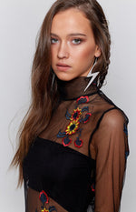 Show Me Dress Embroidered Black Image